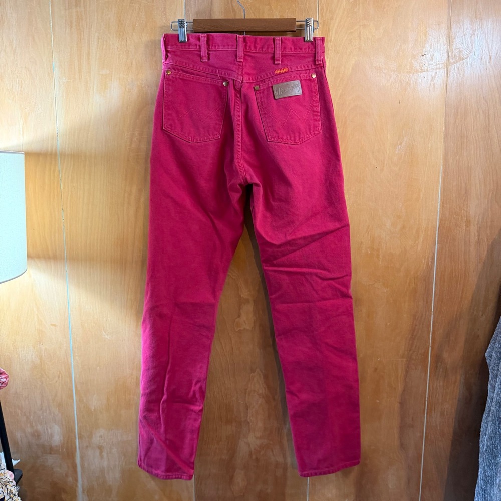 Wrangler Vintage Red High Waisted Western Jeans Made in USA Size 11x32 - Picture 2 of 9